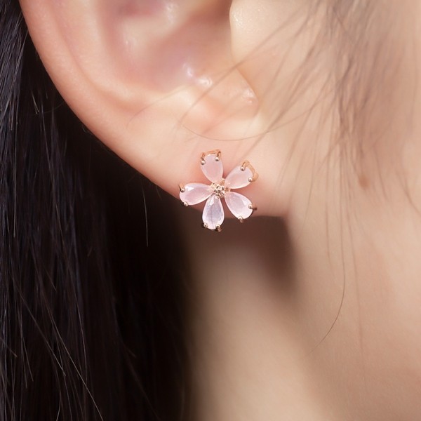 미니 벚꽃 귀찌 귀걸이 | 제이포레